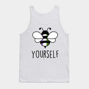 Cute Bee YourSelf Genderqueer Bee Gay Pride LGBT Rainbow Gift Tank Top